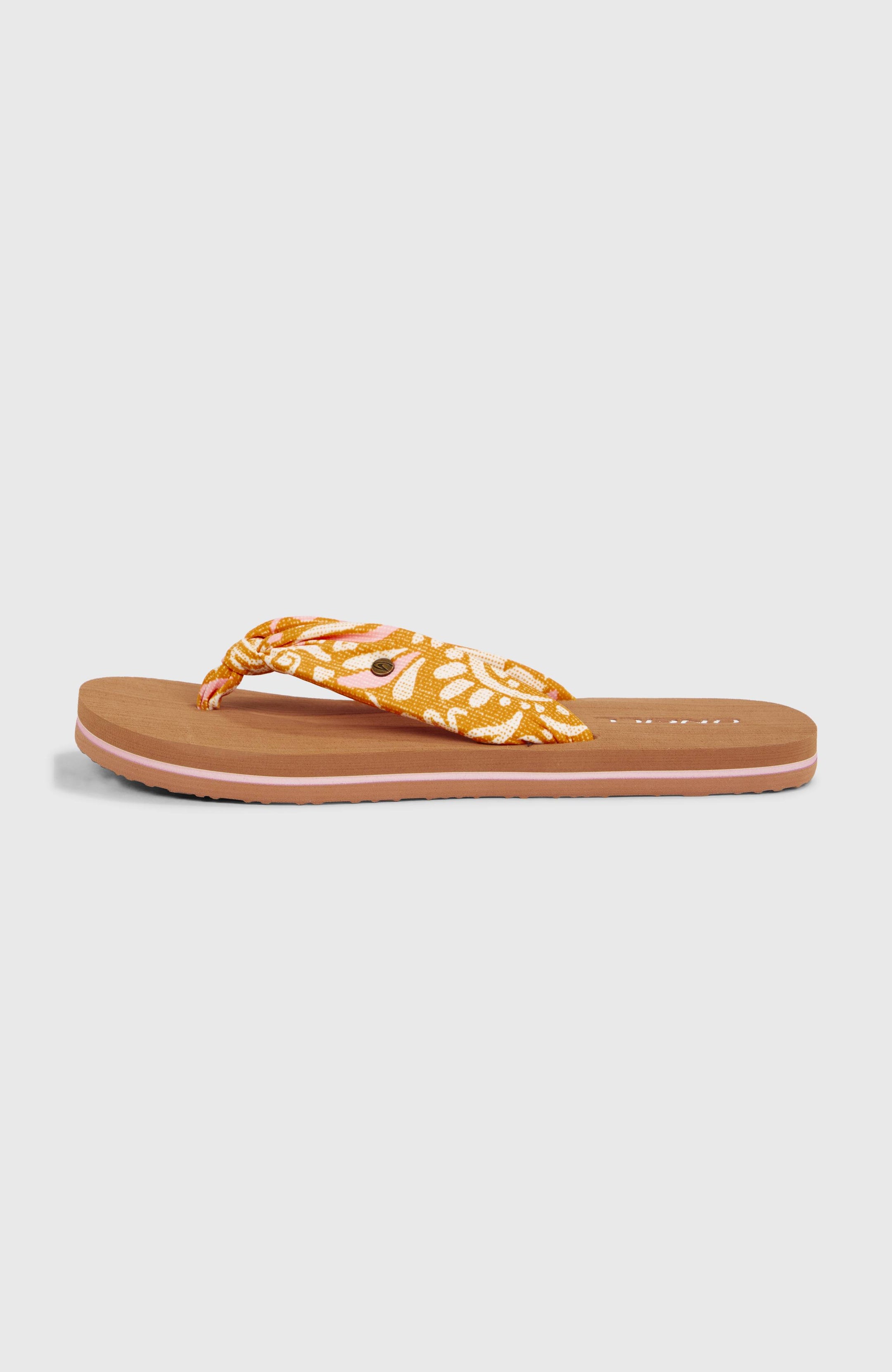 Ditsy Sun Sandals - Orange Abstract Wave
