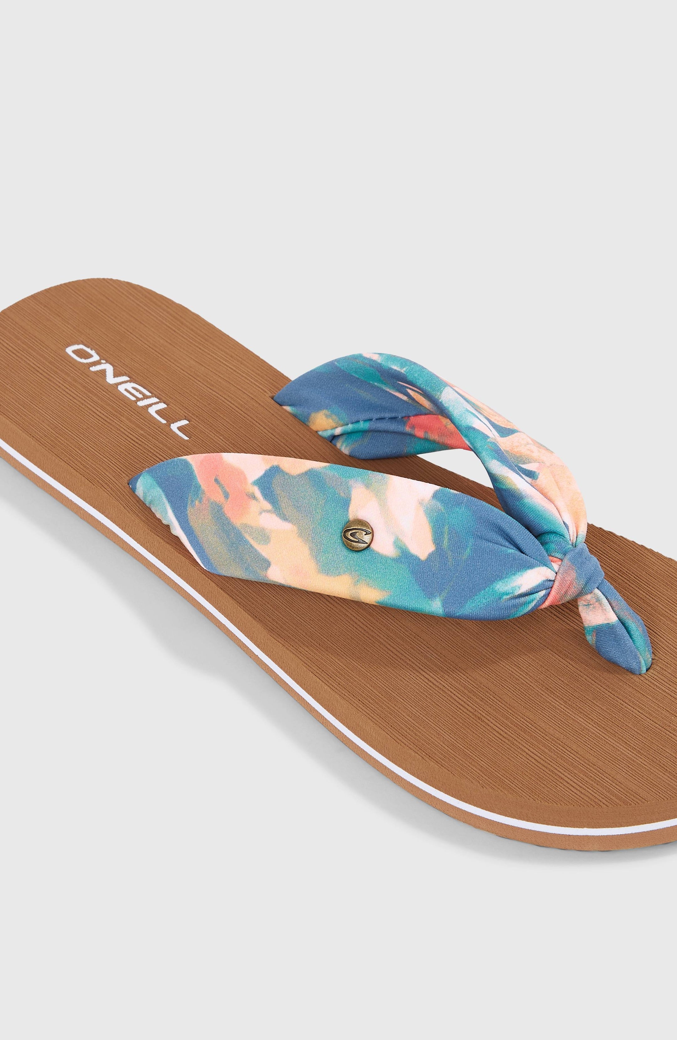Ditsy Sun Sandals - Blue Painted Tropics