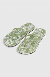 Profile Graphic Sandals - Green Textured Jungle