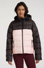 O'Riginals Puffer Jacket - Peach Whip Colour Block