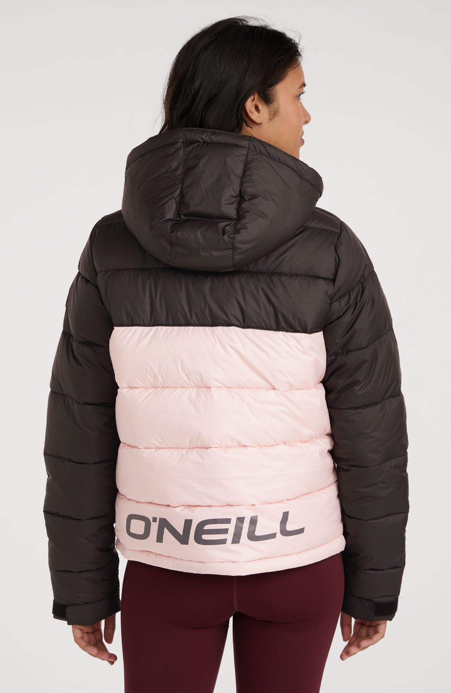 O'Riginals Puffer Jacket - Peach Whip Colour Block