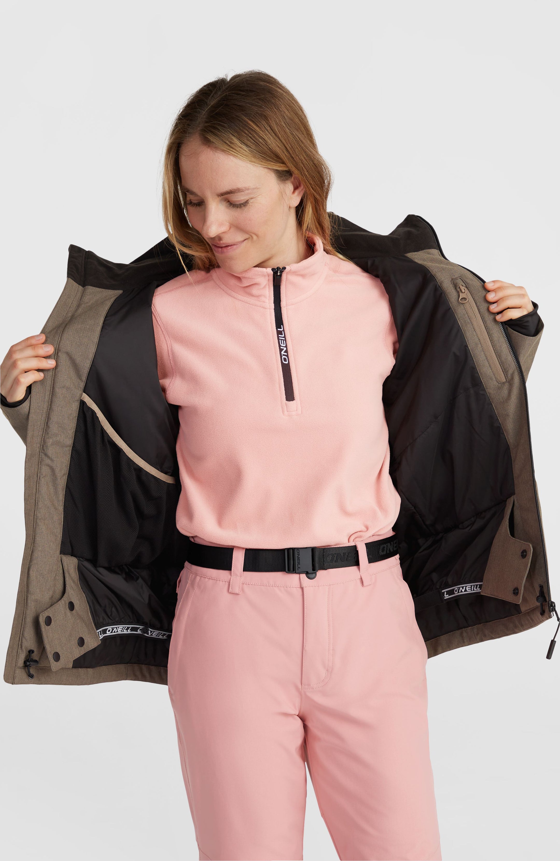 Stuvite Snow Jacket (Melange) - Concrete