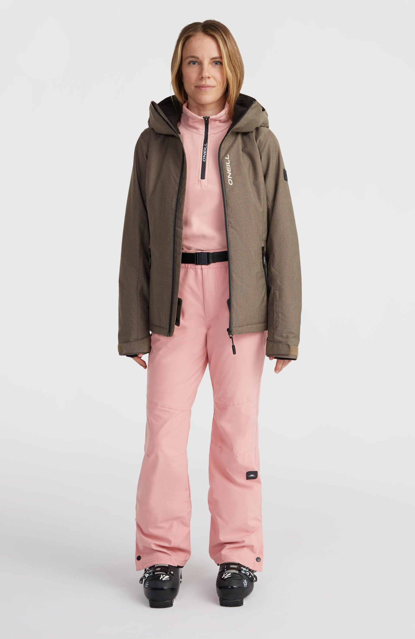 Stuvite Snow Jacket (Melange) - Concrete