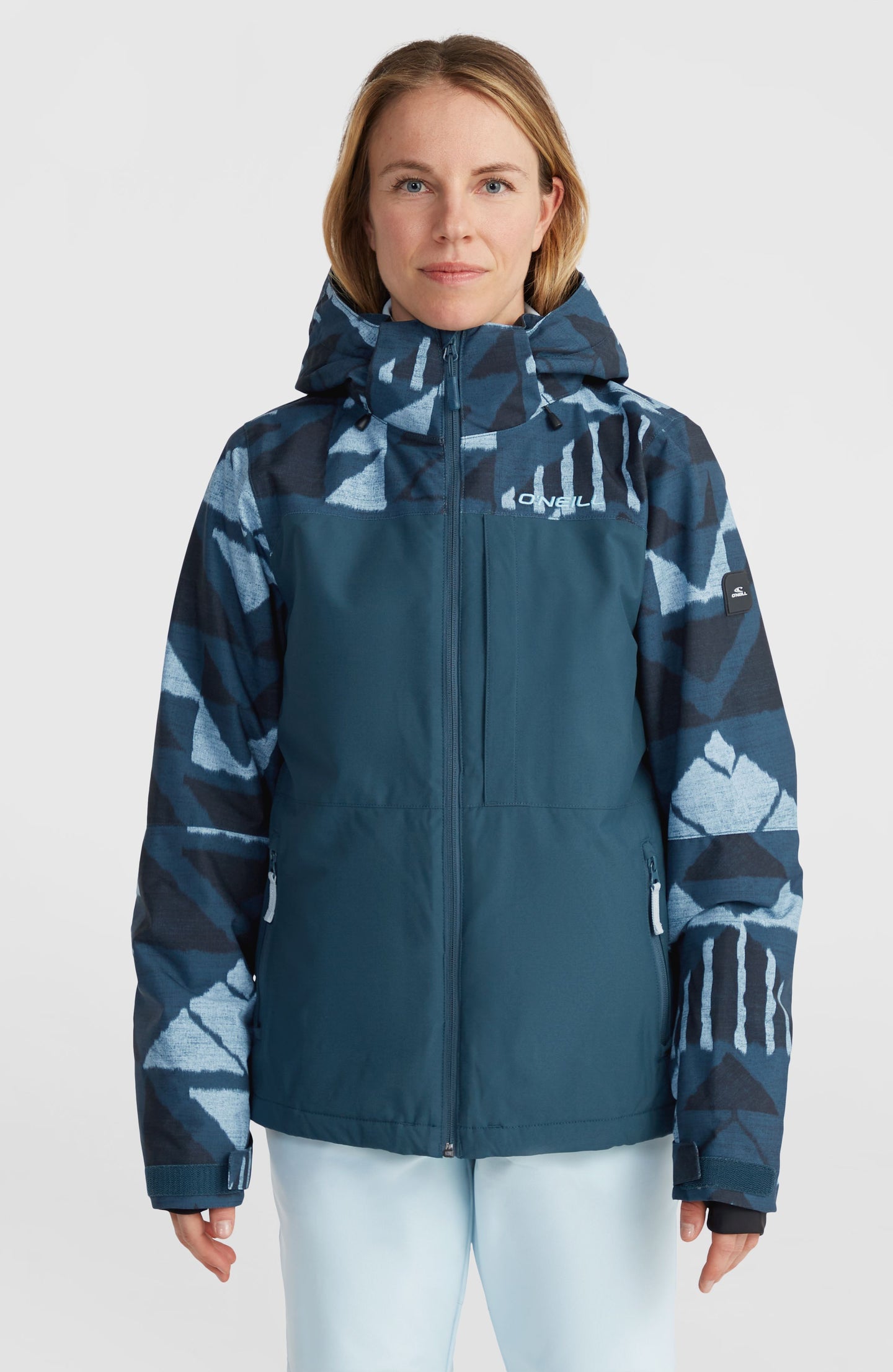 Aplite Plus Snow Jacket - Blue Triangle Ikat