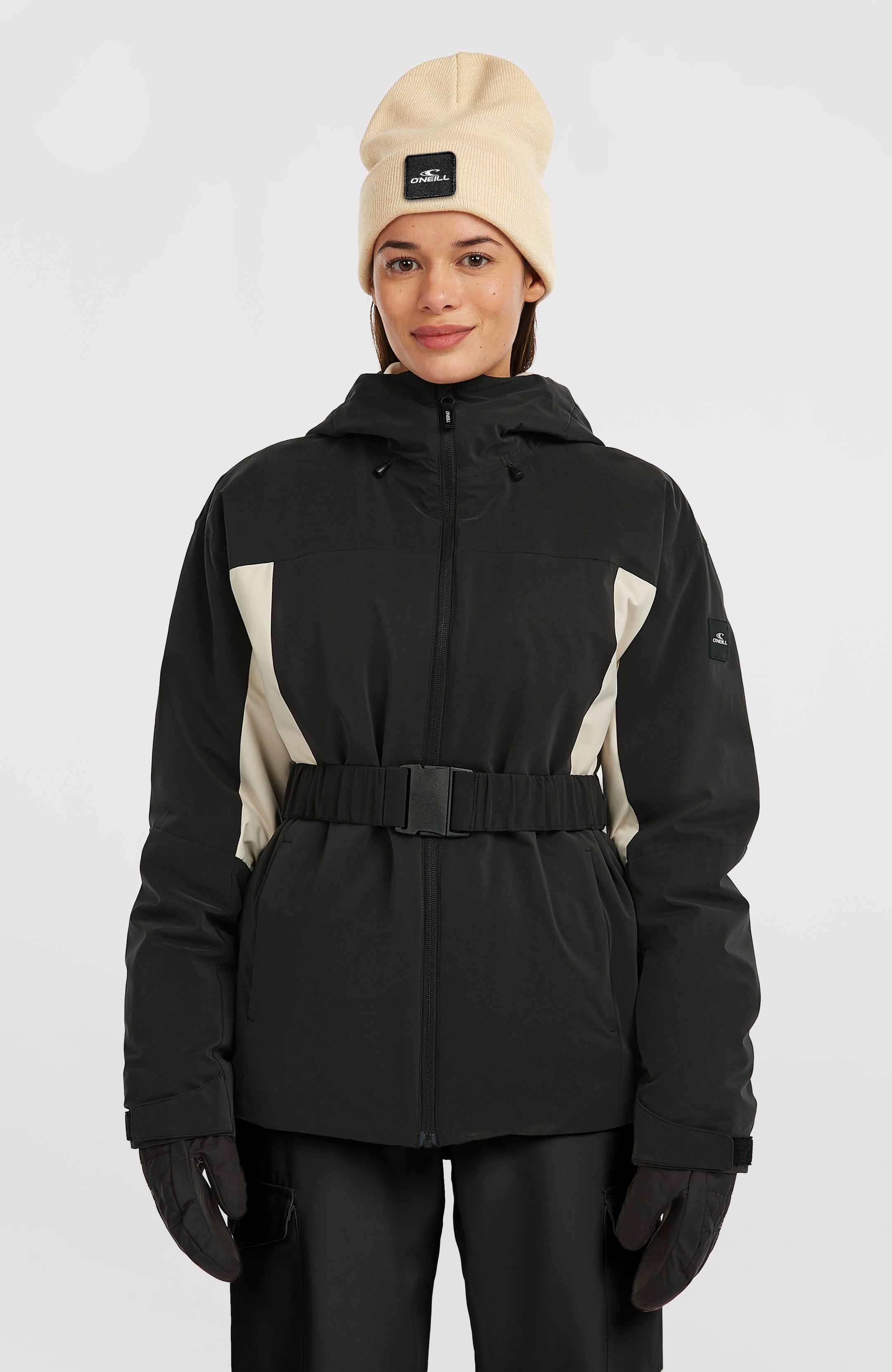 Fwc'Cruz Hybrid Belted Snow Jacket - Black Out Colour Block
