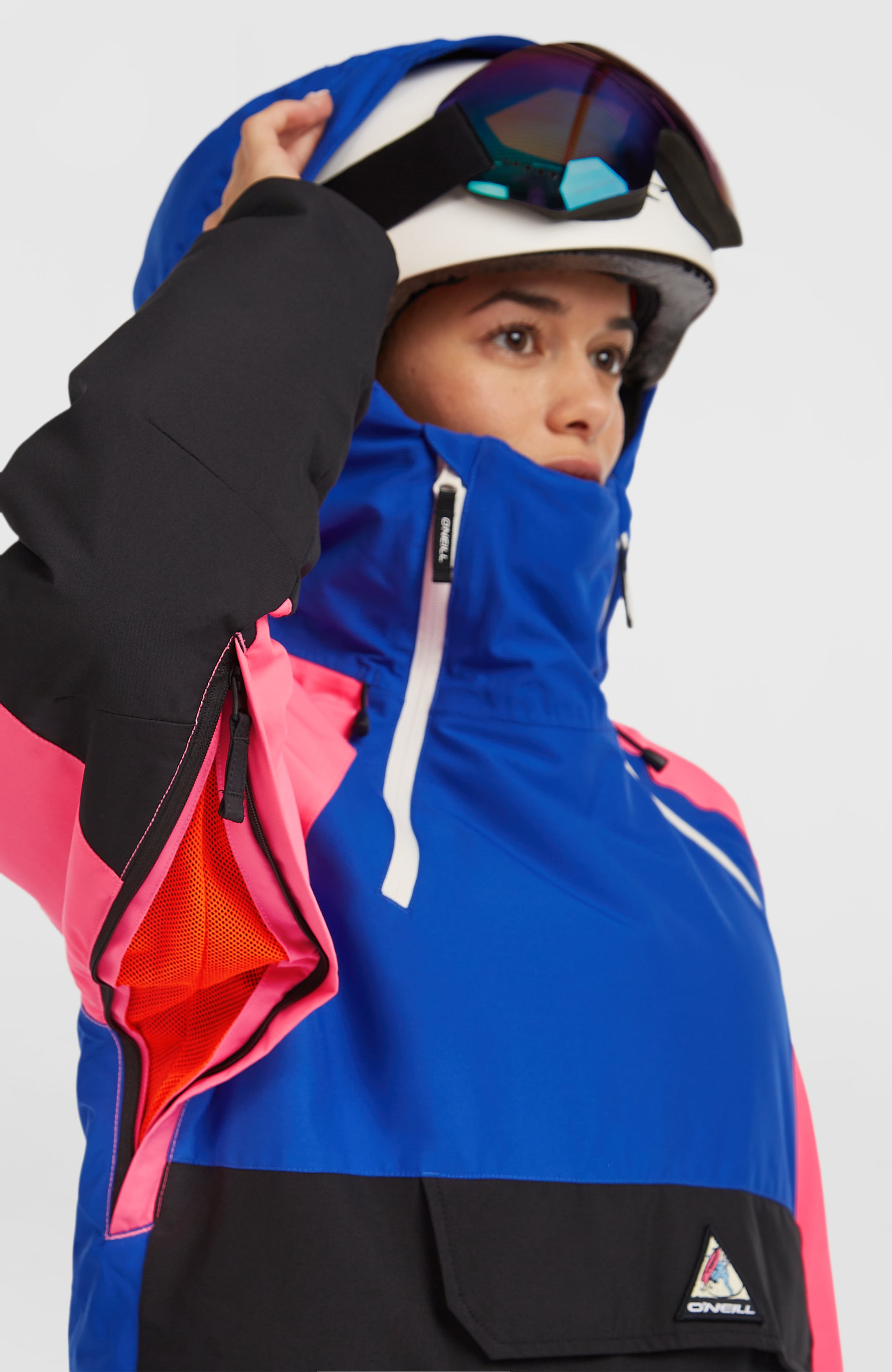 Fwc'Play Asymmetric Snow Jacket - Active Blue Colour Block