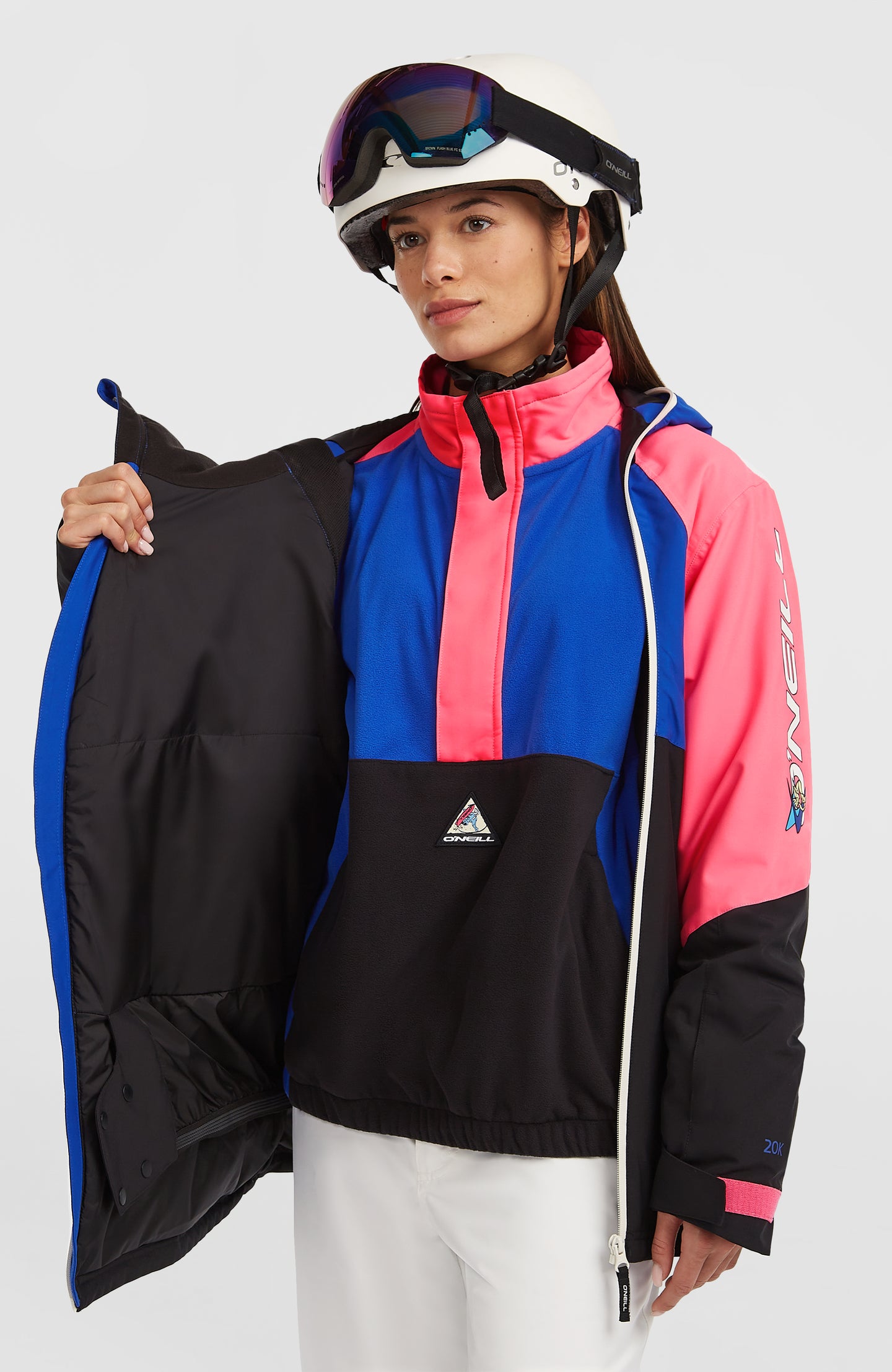 Fwc'Play Asymmetric Snow Jacket - Active Blue Colour Block