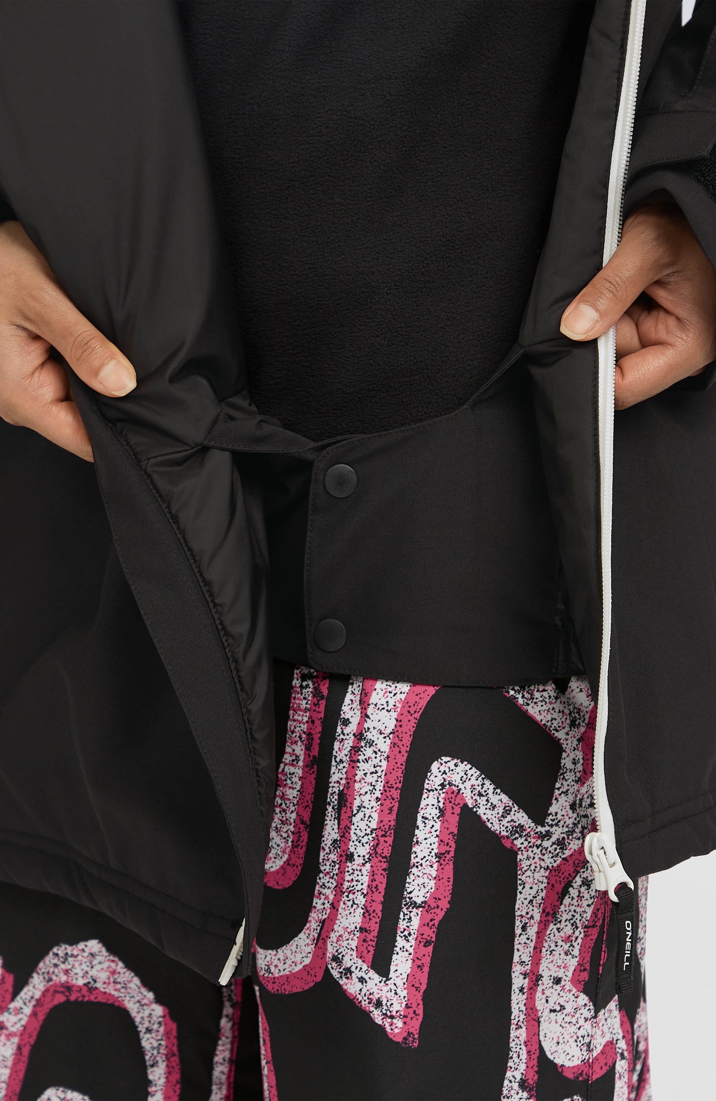 Fwc'Play Asymmetric Snow Jacket - Black Out Colour Block