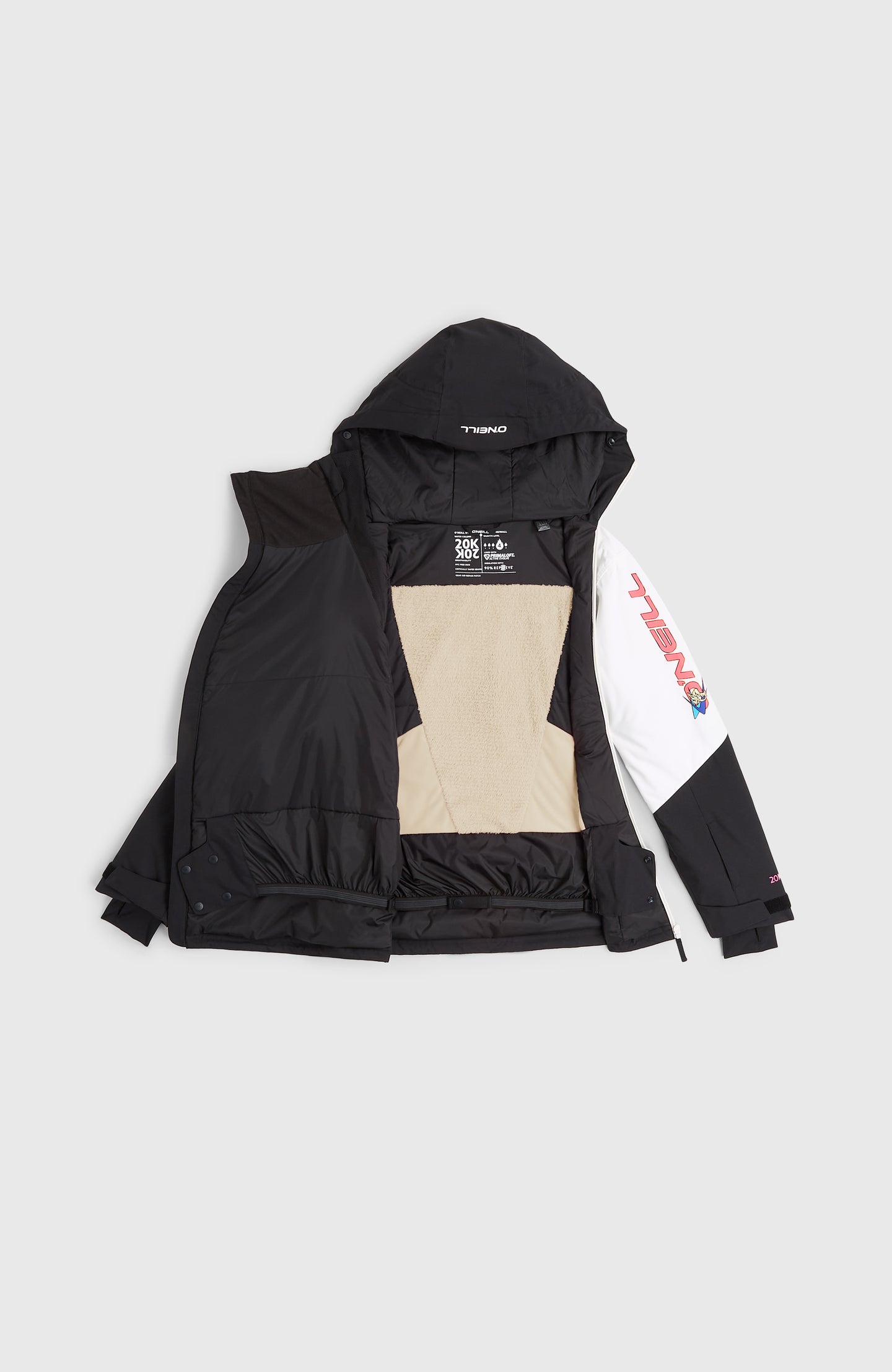Fwc'Play Asymmetric Snow Jacket - Black Out Colour Block
