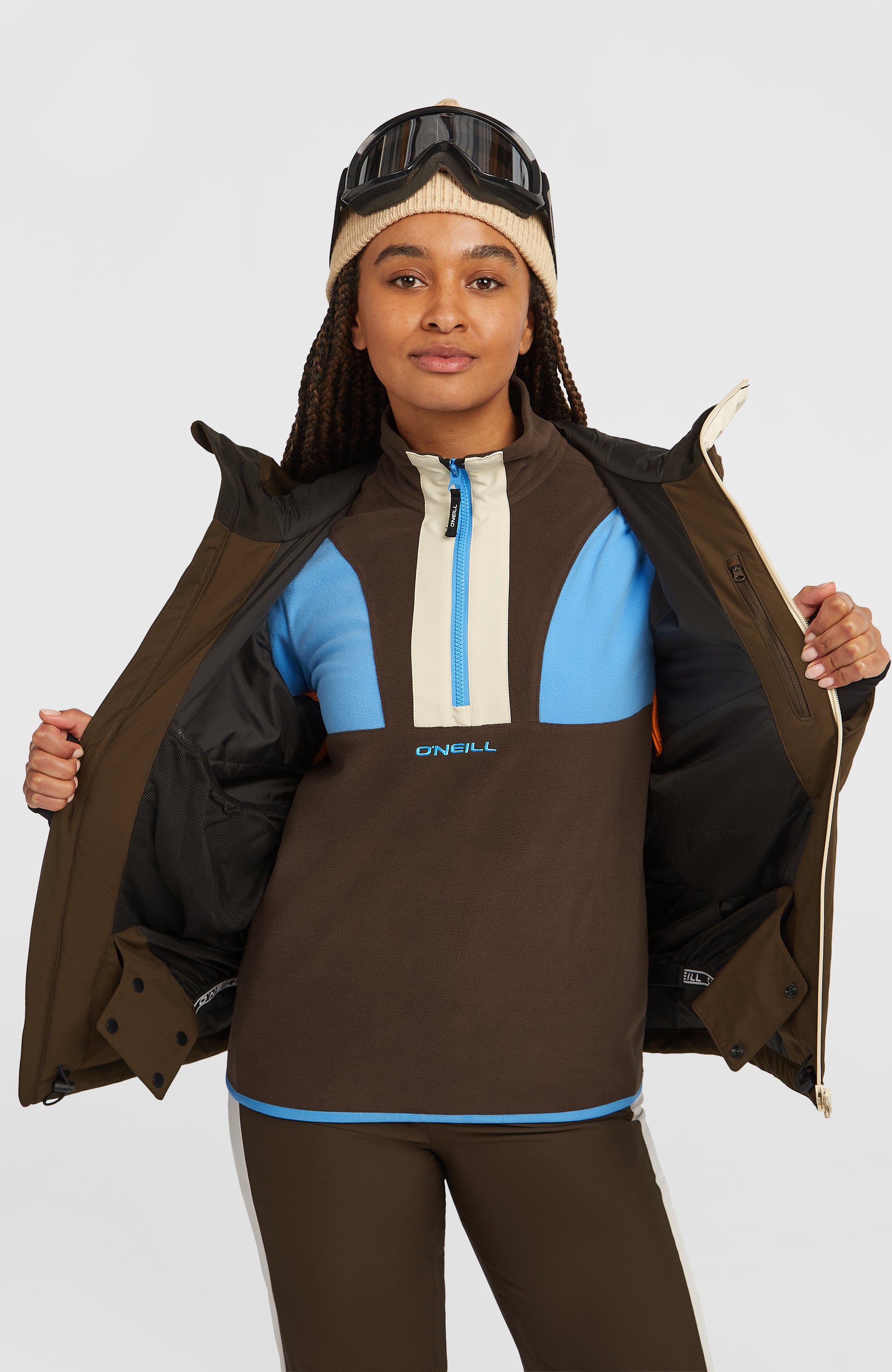 Fwc'Cruz Duo Snow Jacket - Coffee Bean Colour Block