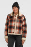 O'Riginals Fleece Lined Jacket - Bonfire Check