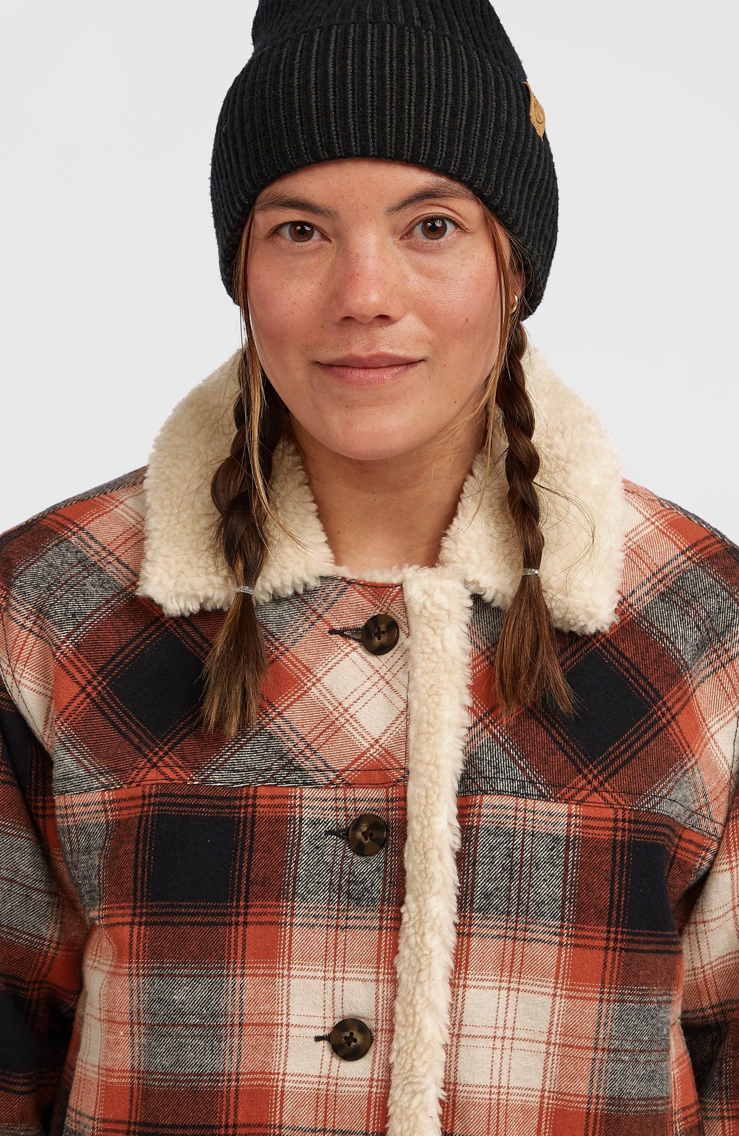 O'Riginals Fleece Lined Jacket - Bonfire Check
