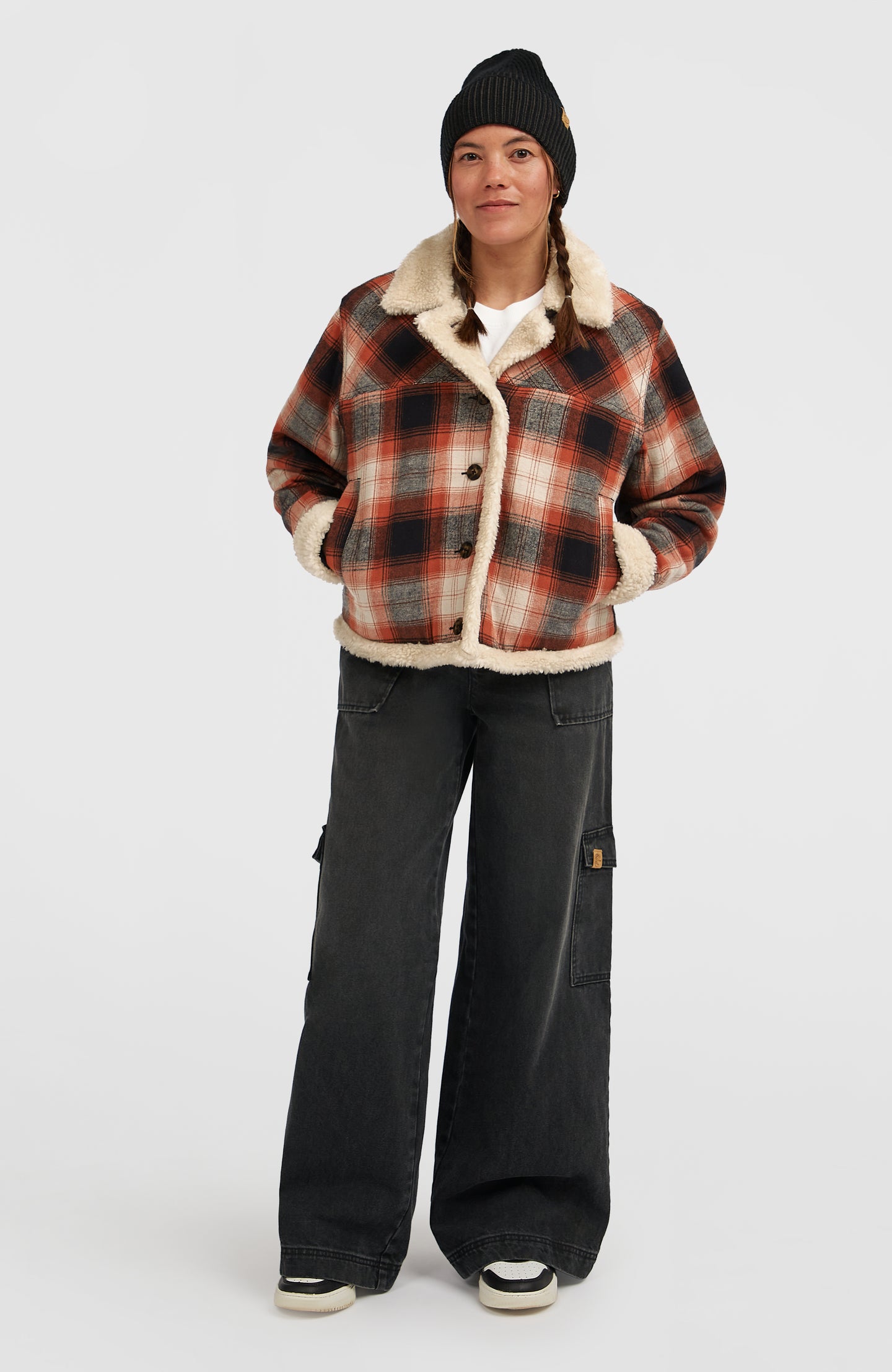 O'Riginals Fleece Lined Jacket - Bonfire Check