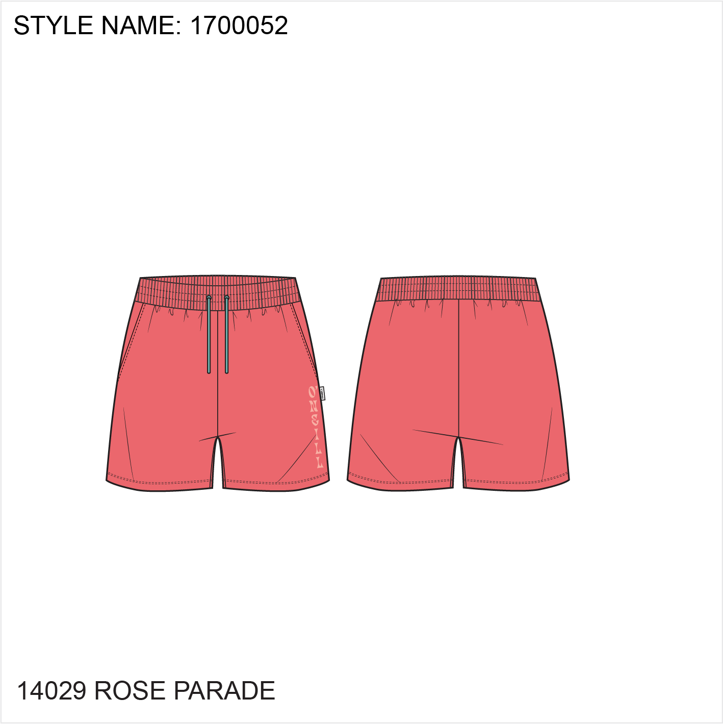 O'Neill Beach Vintage Shorts - Rose Parade