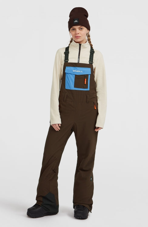 Fwc'Peak Bib Snow Pants - Coffee Bean Colour Block