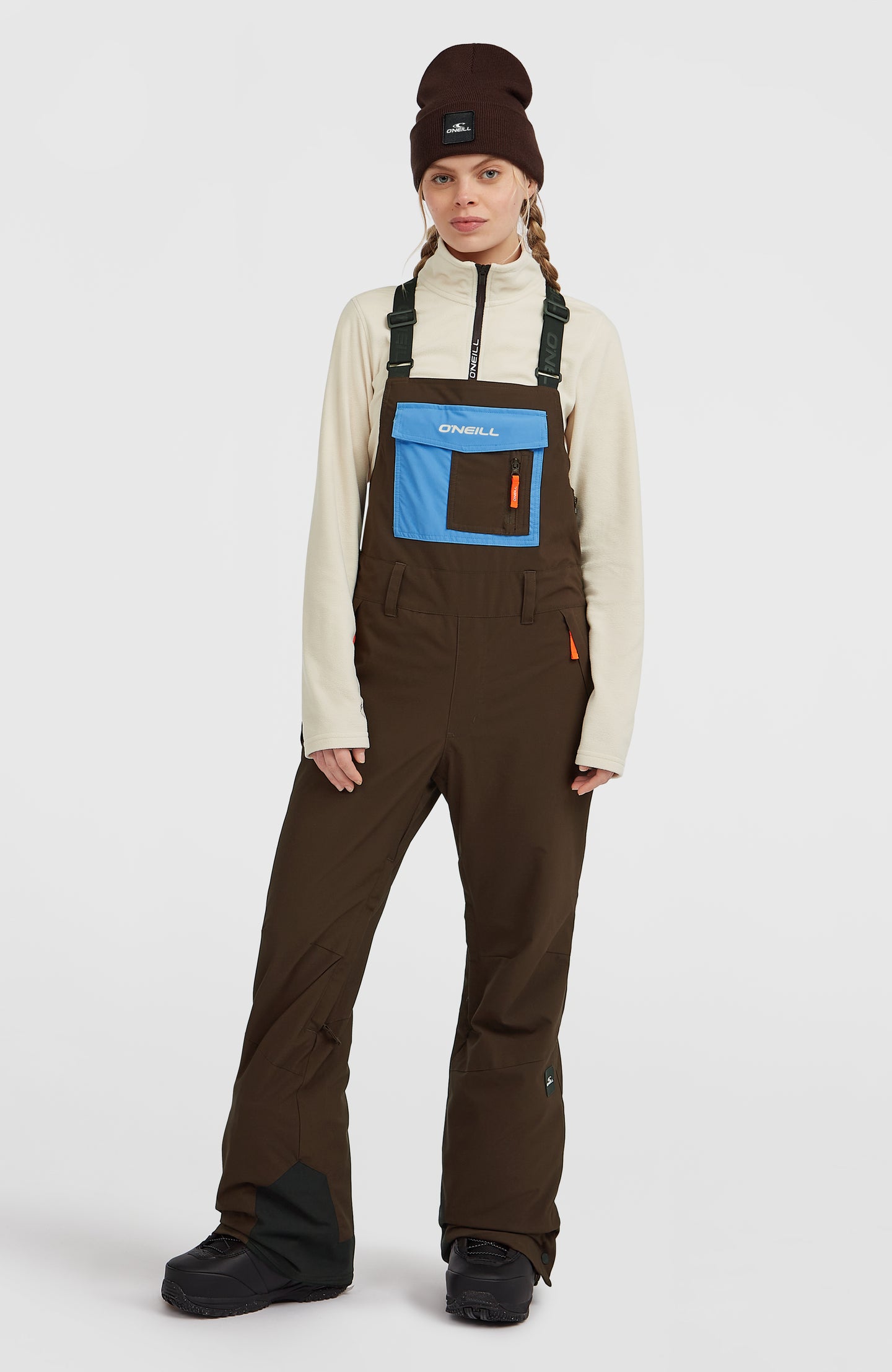 Fwc'Peak Bib Snow Pants - Coffee Bean Colour Block