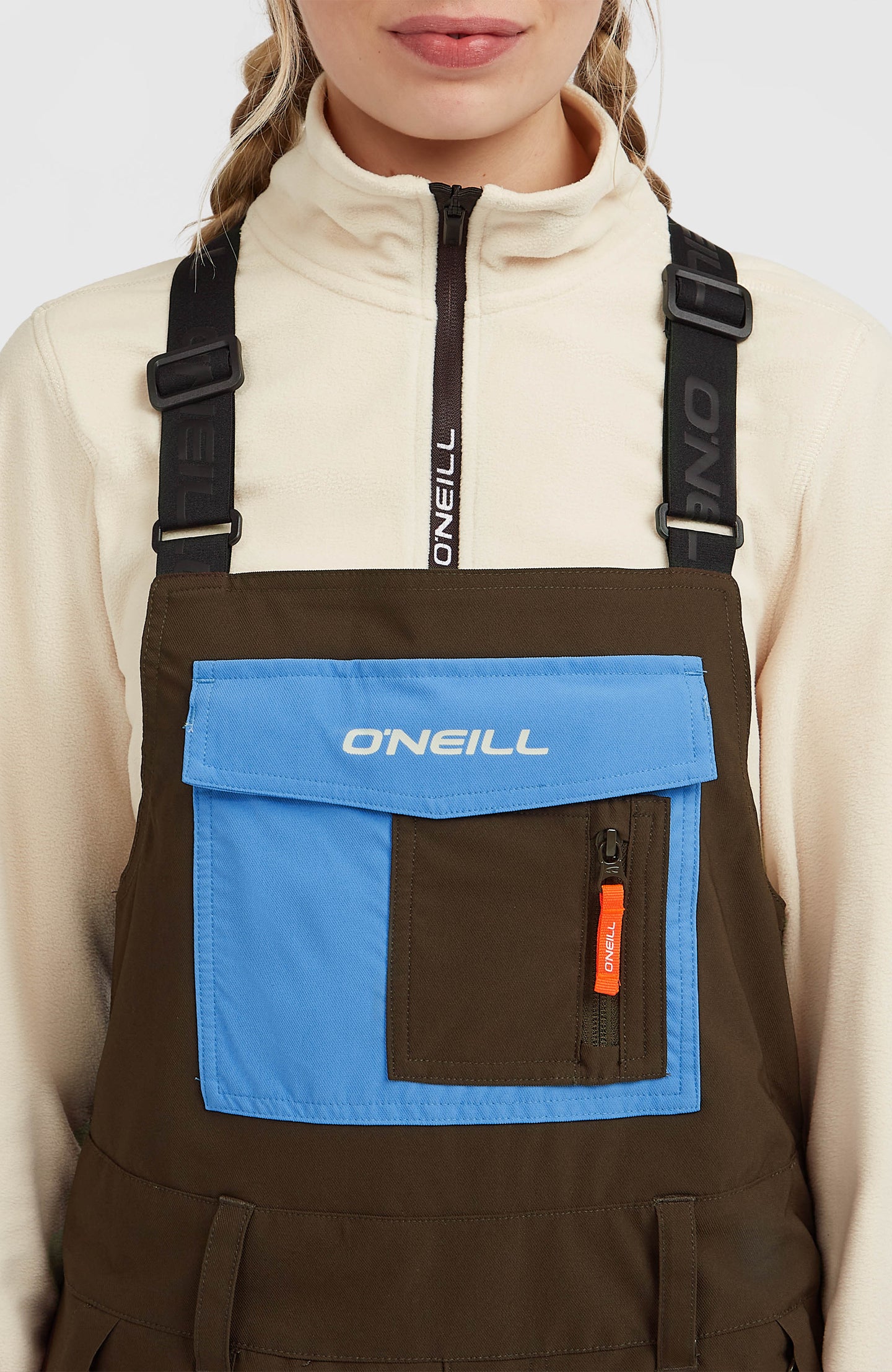 Fwc'Peak Bib Snow Pants - Coffee Bean Colour Block