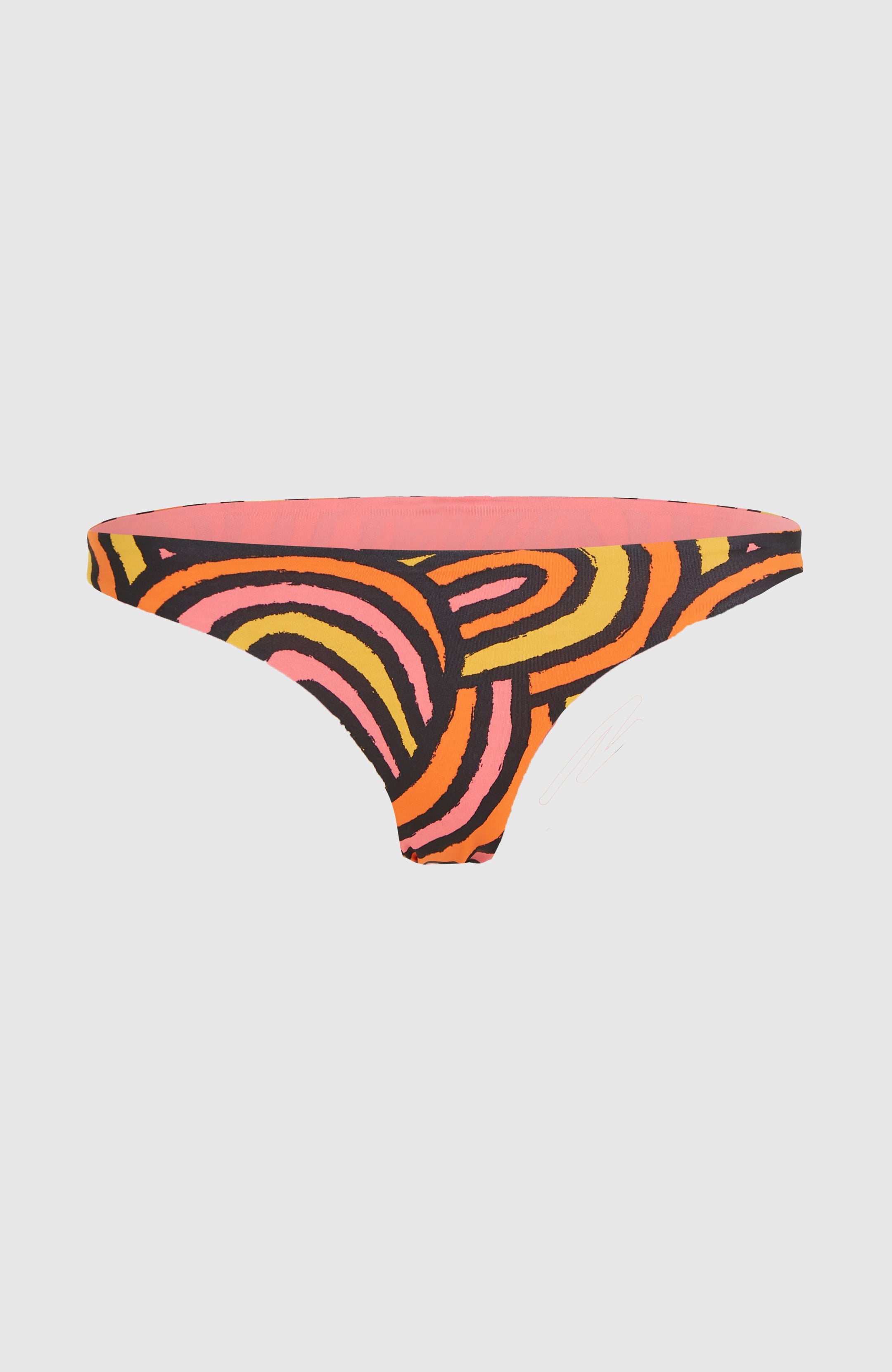 Skye Bikini Bottom - Orange Rainbow Stripe