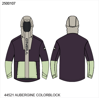 O'Riginals Hybrid Jacket - Aubergine Colour Block