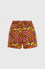 Amiri Beach Shorts - Orange Rainbow Stripe