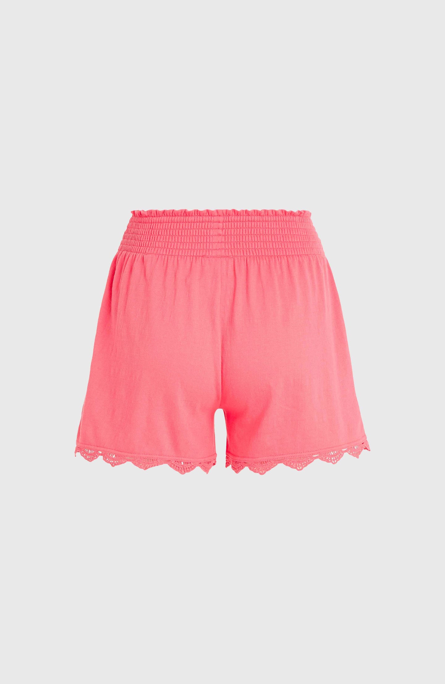 Essentials Ava Smocked Shorts - Perfectly Pink
