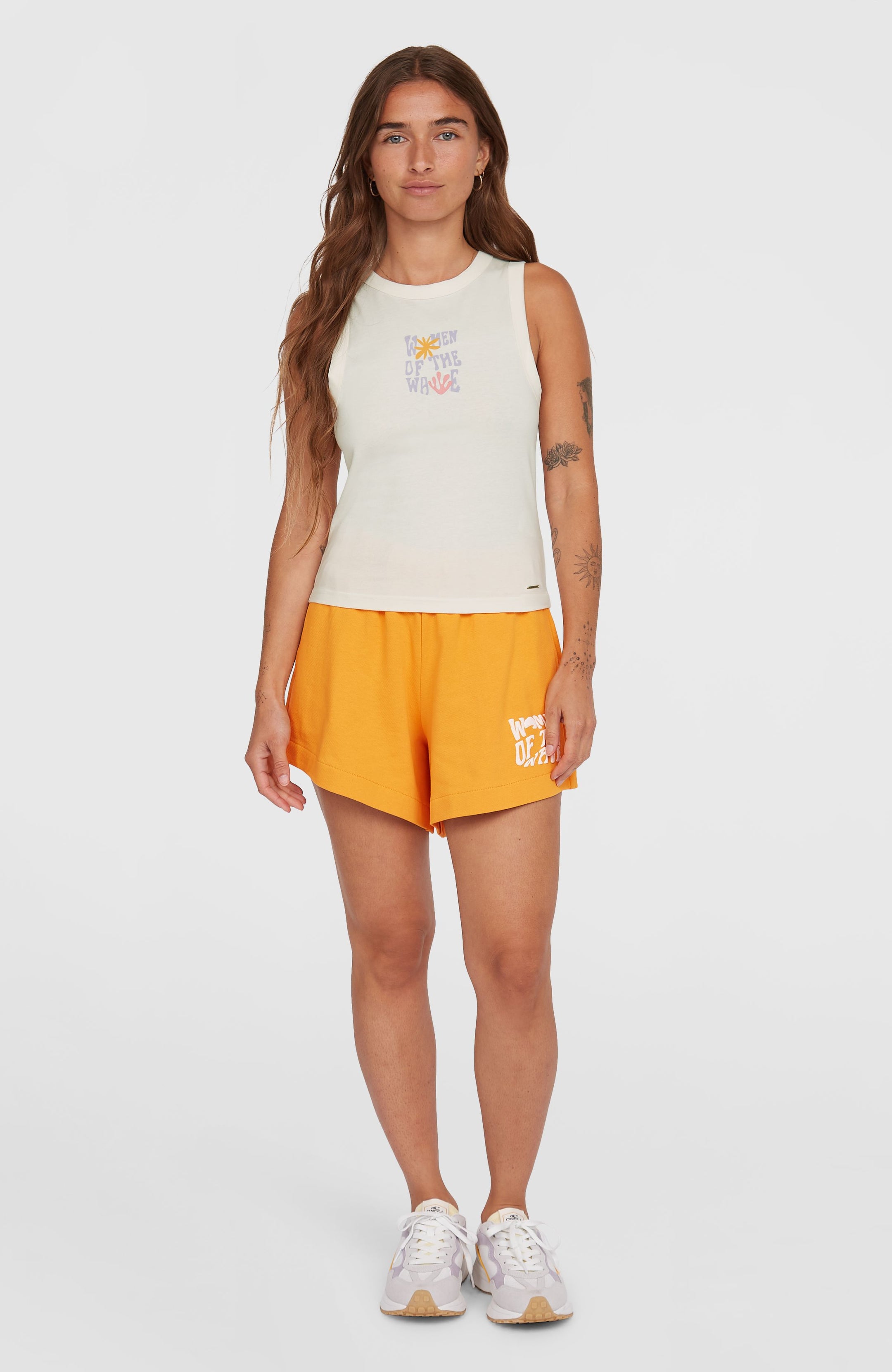 Women Of The Wave Sweat Shorts - Golden Honey