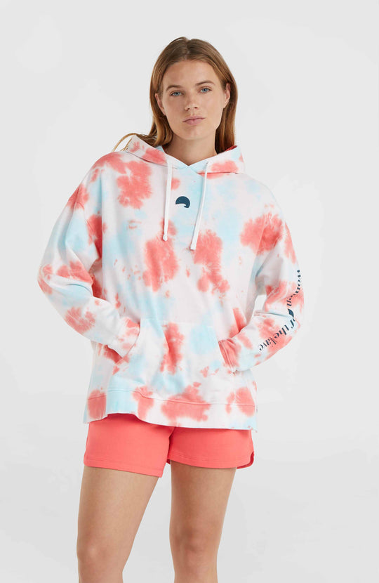 Wow Hoodie - Pink Ice Cube Tie Dye
