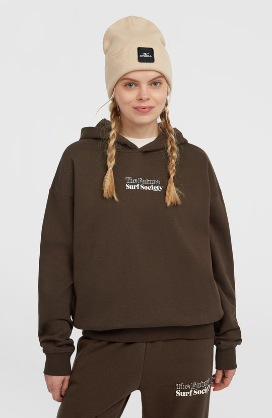 The Future Surf Society Hoodie - Coffee Bean