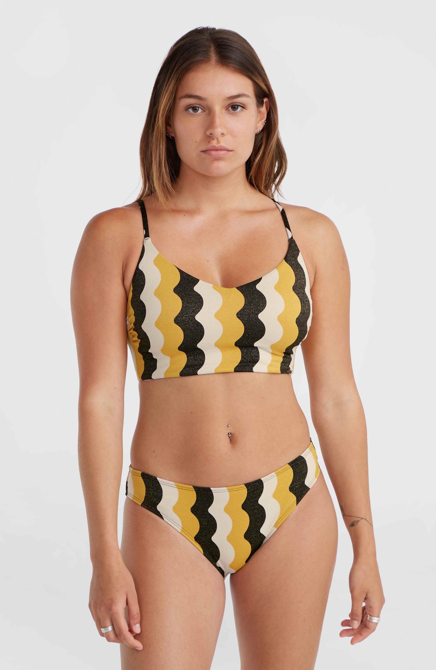 Onll Mid Rita Bikini Set - Black Bigwaves