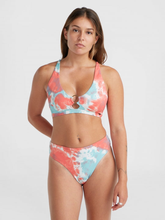 Lisala - New Love Wow Bikini Set - Pink Ice Cube Tie Dye
