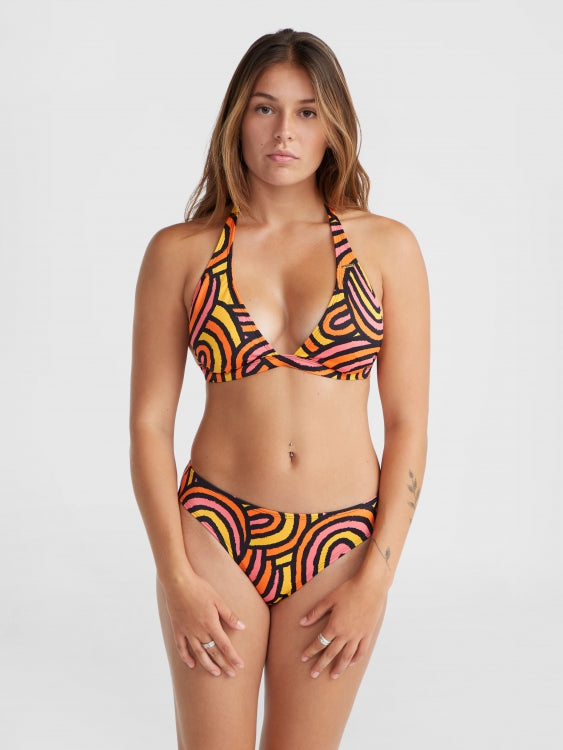 Marga - Rita Bikini Set - Orange Rainbow Stripe