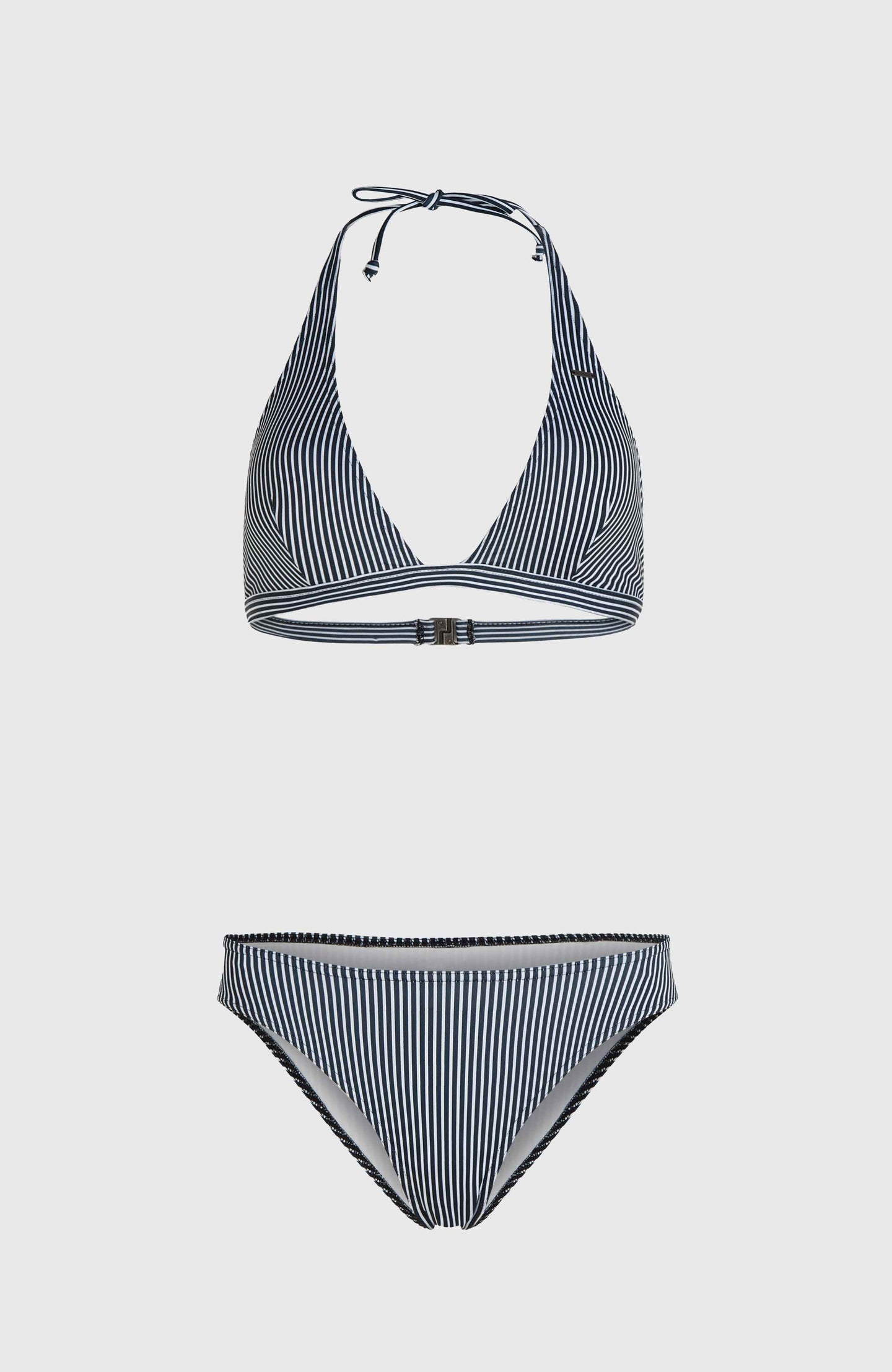Essentials Maria Cruz Bikini Set - Black Simple Stripe