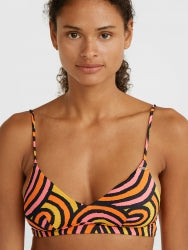 Wave Top - Orange Rainbow Stripe