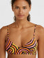 Wave Top - Orange Rainbow Stripe