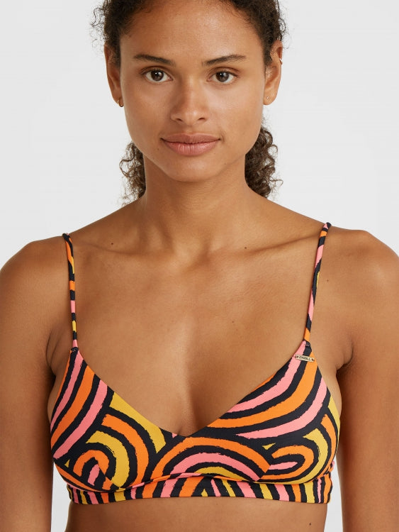 Wave Top - Orange Rainbow Stripe