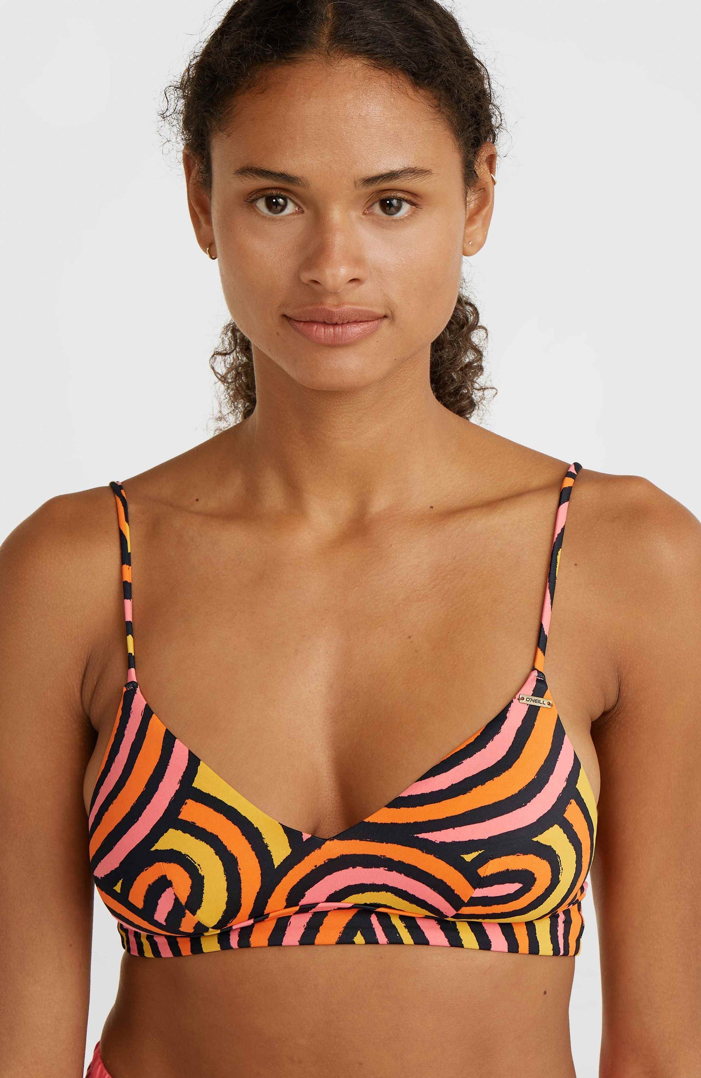 Wave Top - Orange Rainbow Stripe