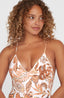 Saltwater Jaida Crochet Swimsuit - Orange Jungle Paisey