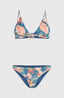Pismo Flamenco Bikini Set - Blue Painted Tropics