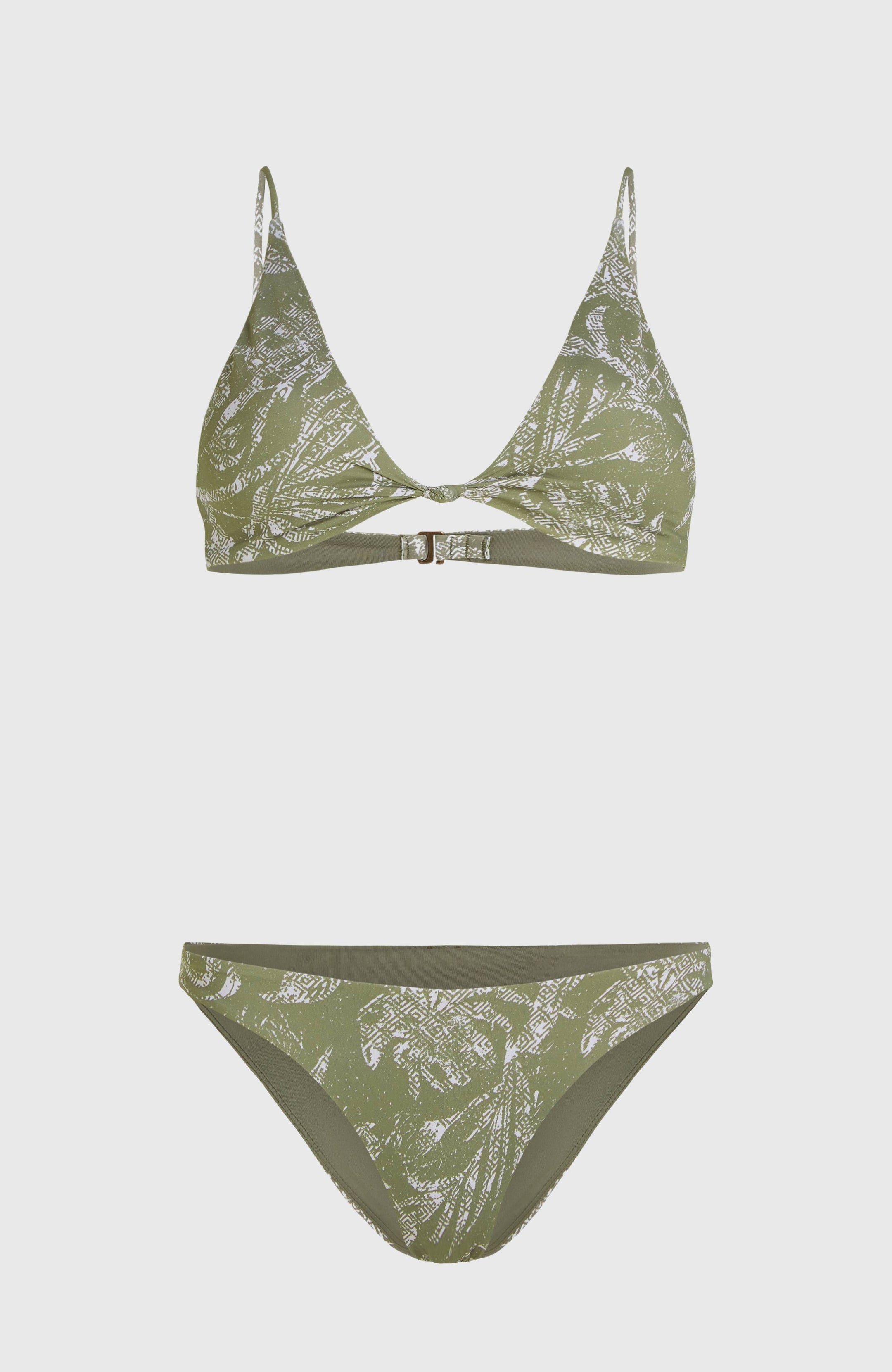 Pismo Flamenco Bikini Set - Green Textured Jungle