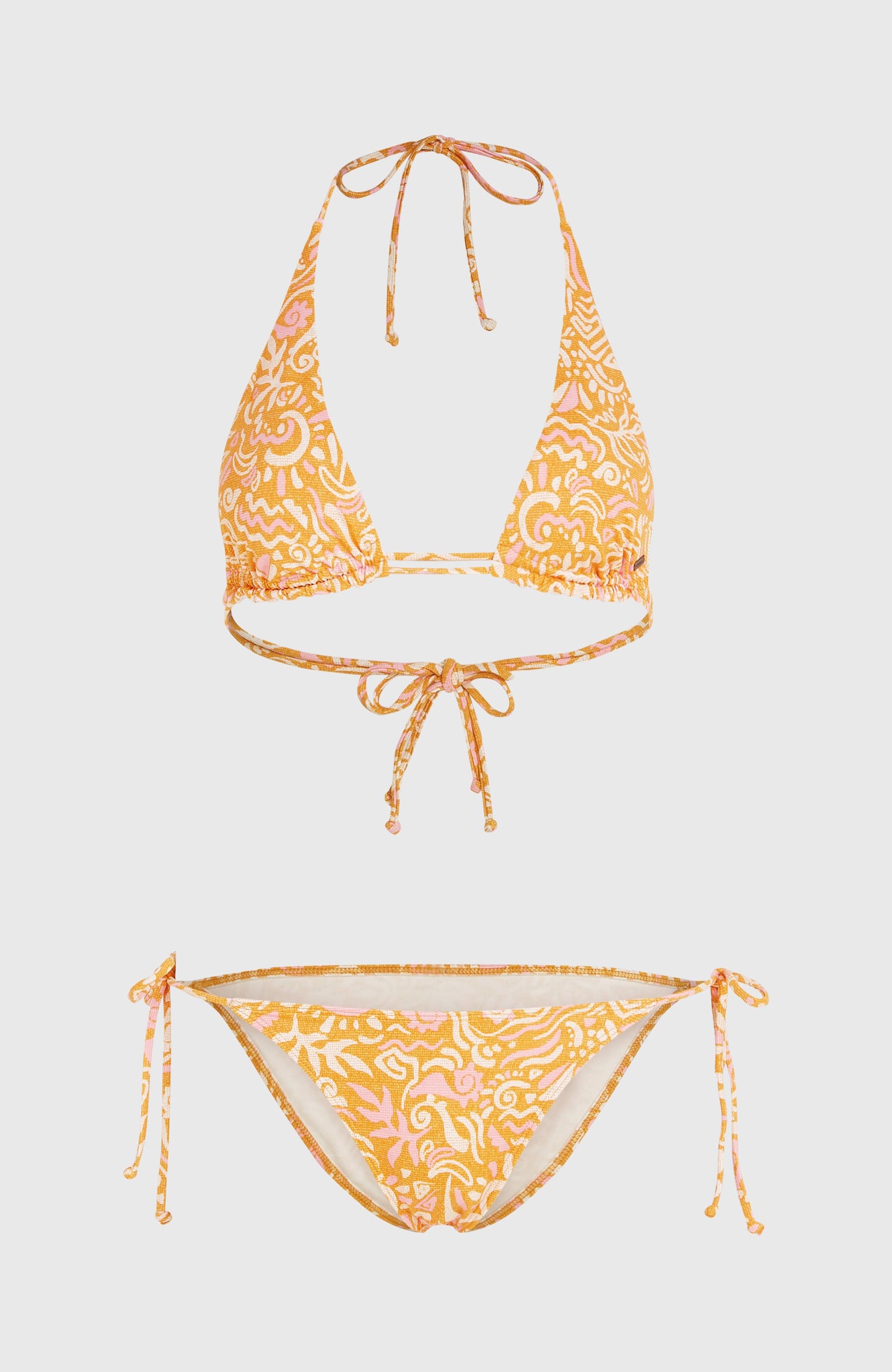 Wotw Mother Maracas Bikini Set - Orange Abstract Wave