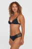 Sea Side Boulder Embroidery Bikini Set - Black Out