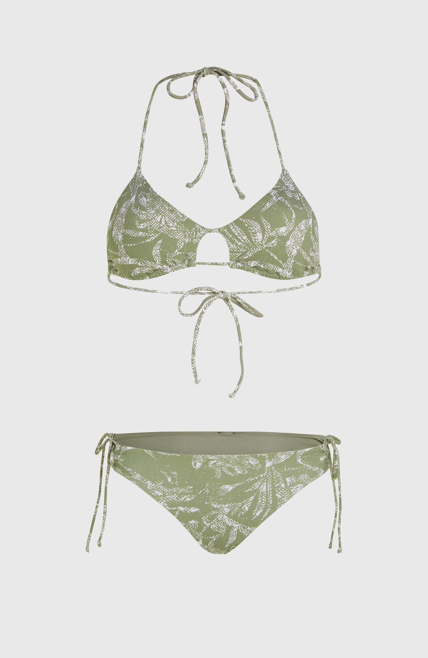 Madrid Jensen Bikini Set - Green Textured Jungle