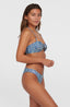 Knot Bandeau Matira Bikini Set - Yellow Animal Blur