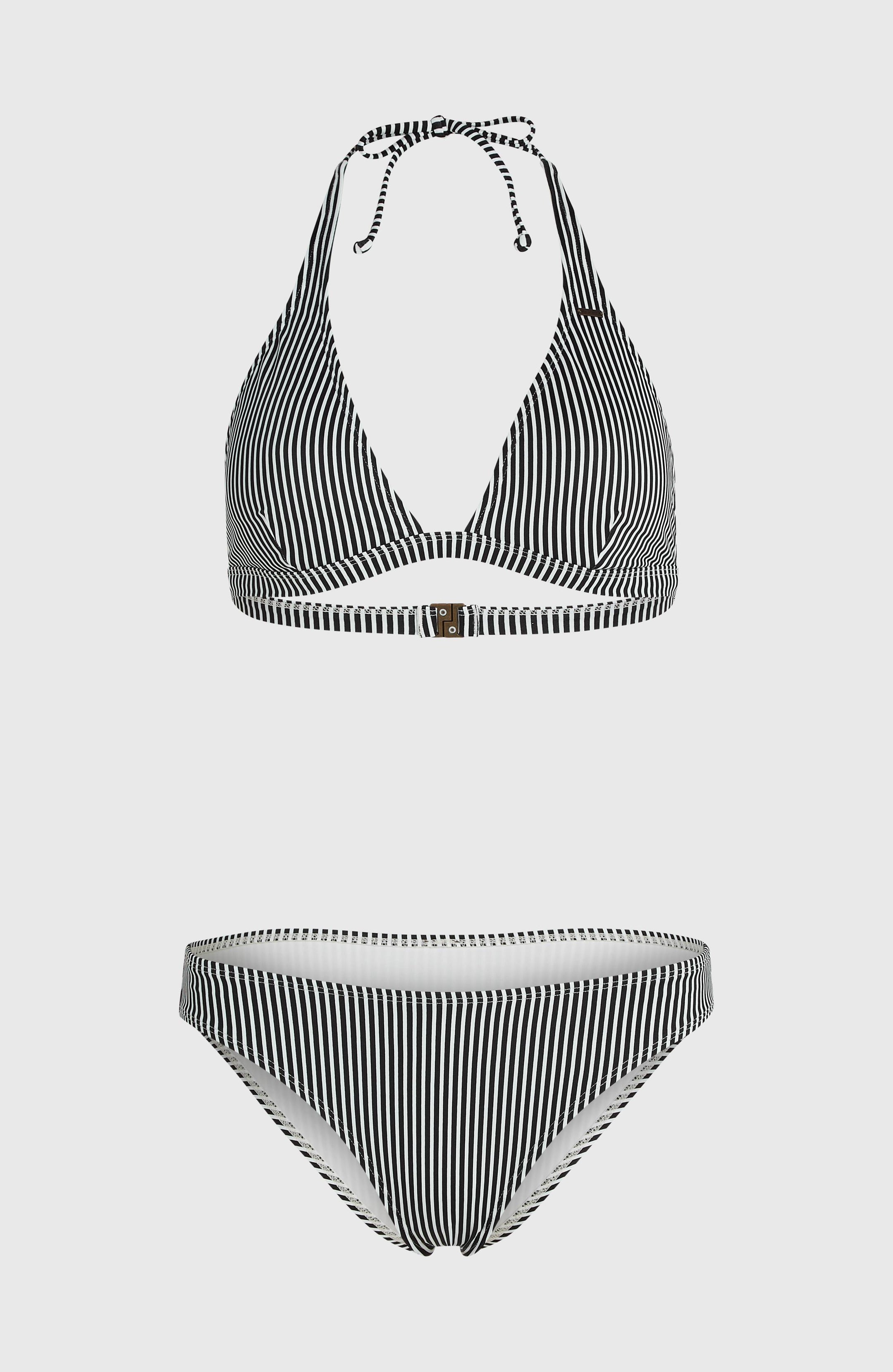 Essentials Marga Cruz Bikini Set - Black Simple Stripe