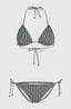 Essentials Capri Bondey Bikini Set - Black Simple Stripe