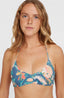 Huntington Bralette Top - Blue Painted Tropics
