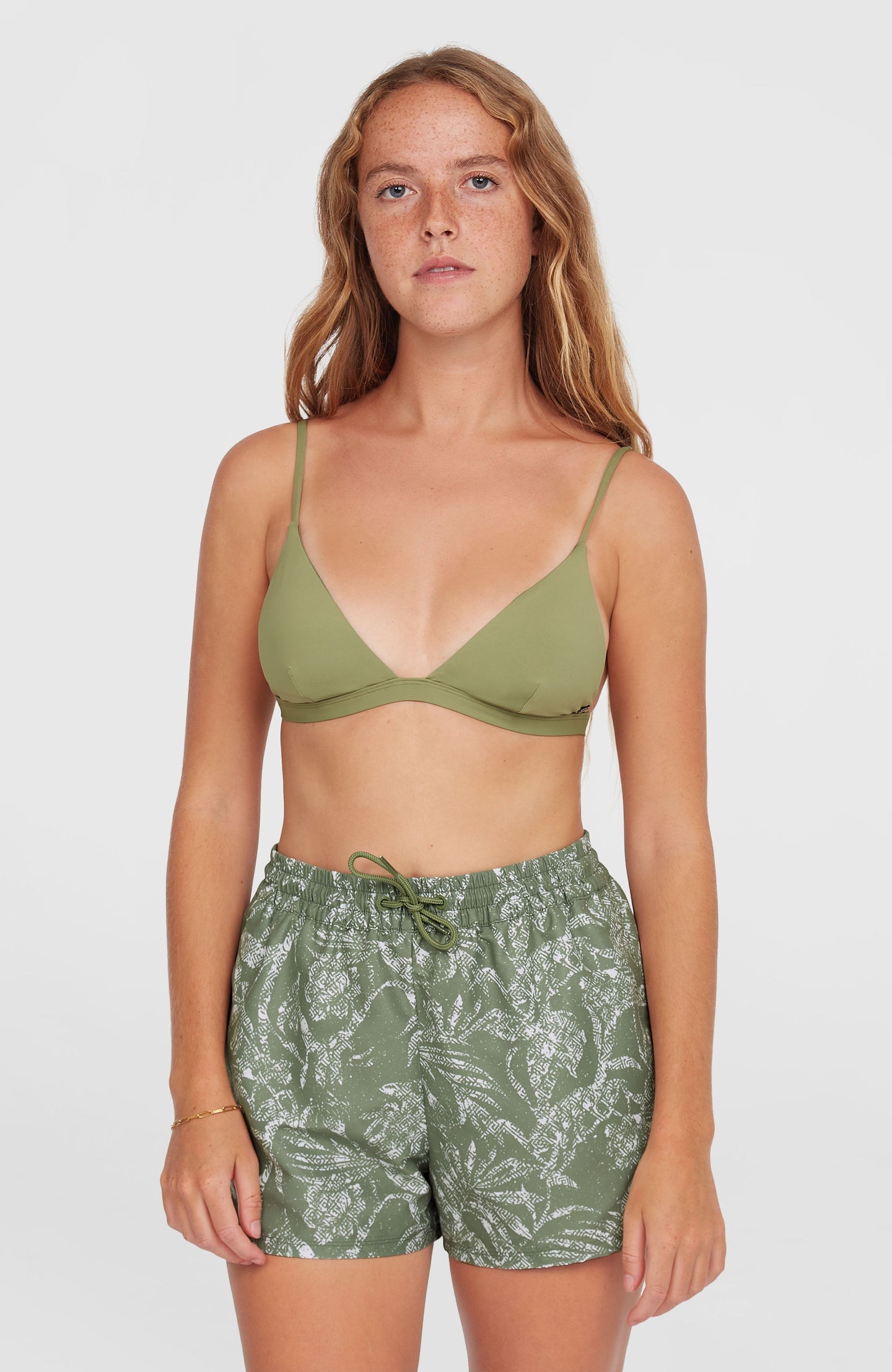 Essentials 12" Print Swimshorts - Green Textured Jungle