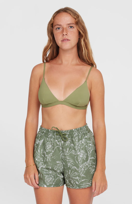 Essentials 12" Print Swimshorts - Green Textured Jungle