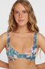 Elsie Underwire Top - Blue Painted Tropics