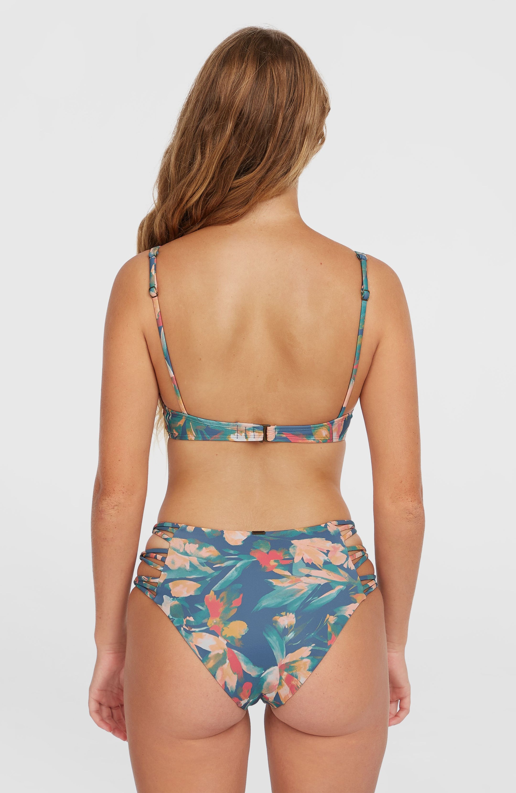 Elsie Underwire Top - Blue Painted Tropics